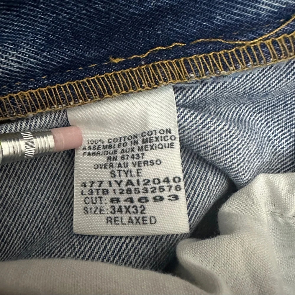 Ralph Lauren Denim Jeans Relaxed Size 34X34 Vintage